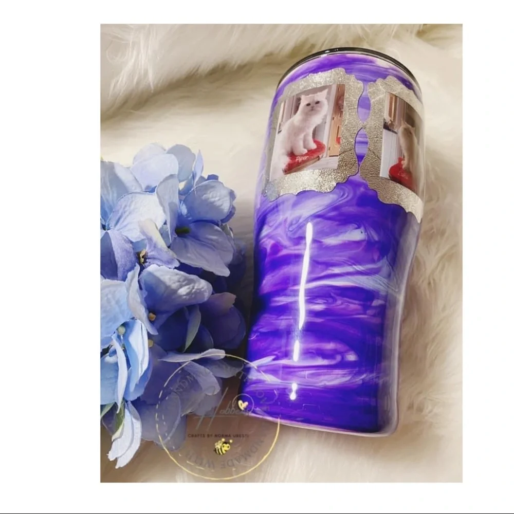Photo Frame 20oz Curve Personalized Tumbler - Picture 3 of 11